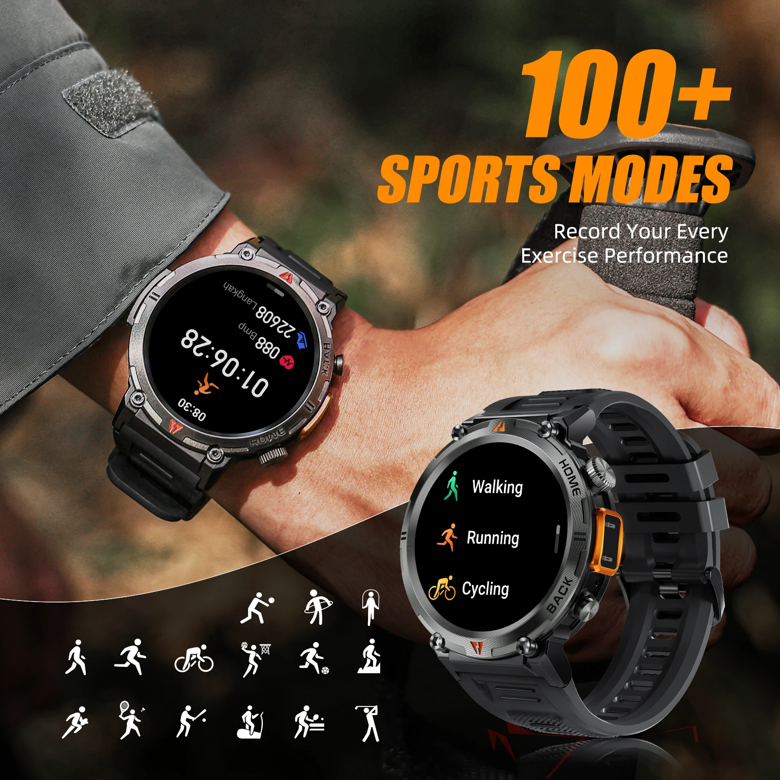 Eigiis Smart Watch Atm Waterproof Original Design For Men