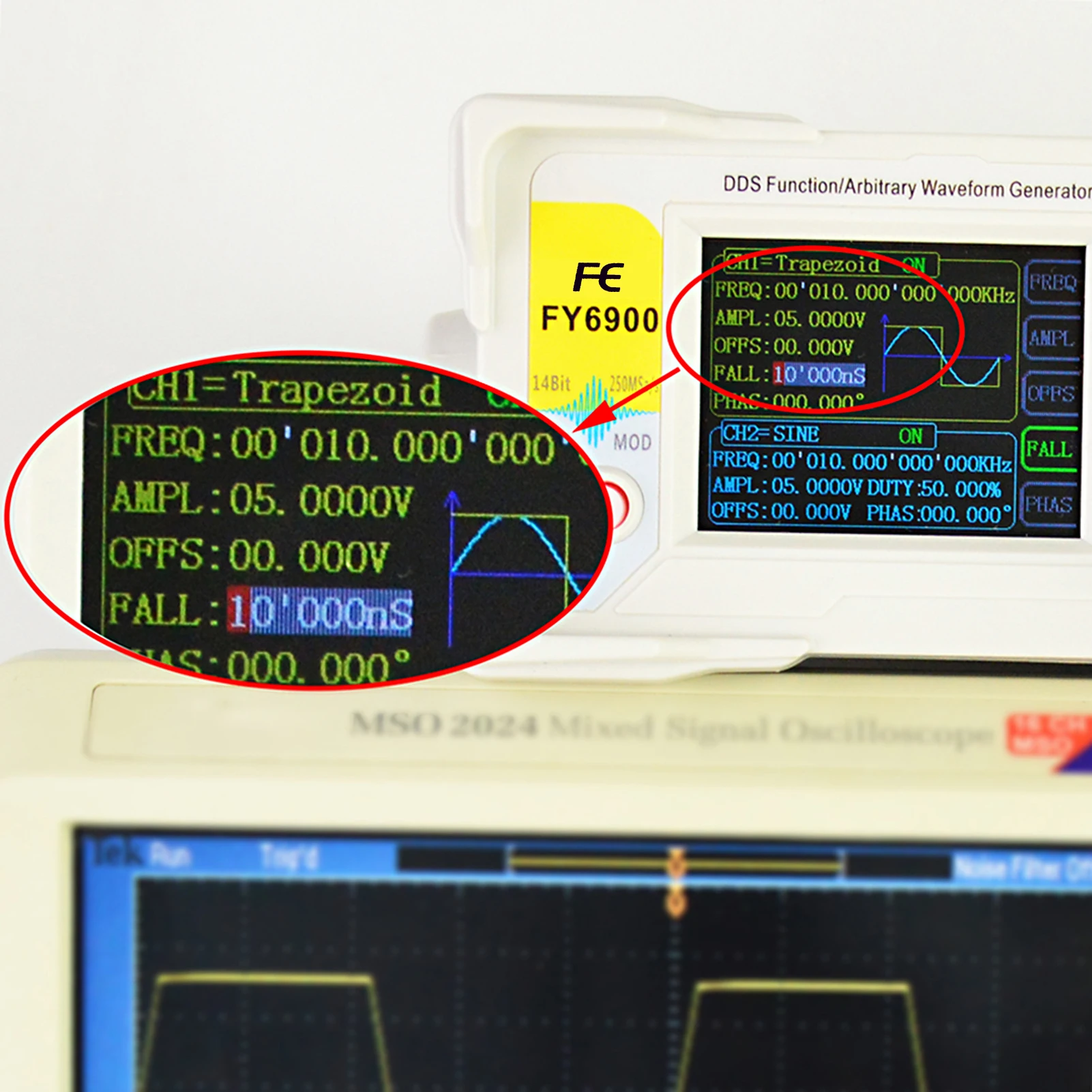 FY6900 100MHz Function Signal Generator DDS Dual Channel Function