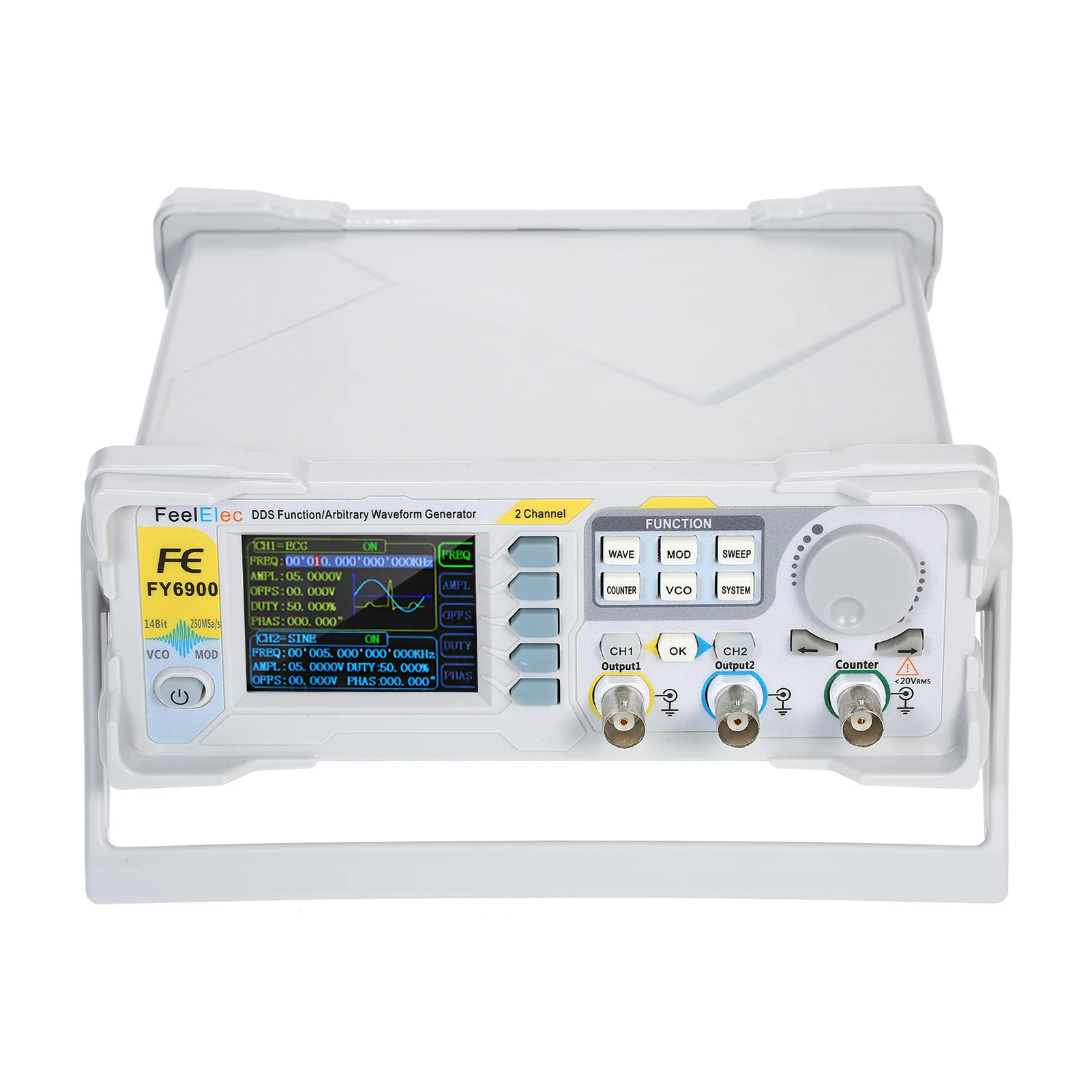 Fy Mhz Function Signal Generator Dds Dual Channel Function