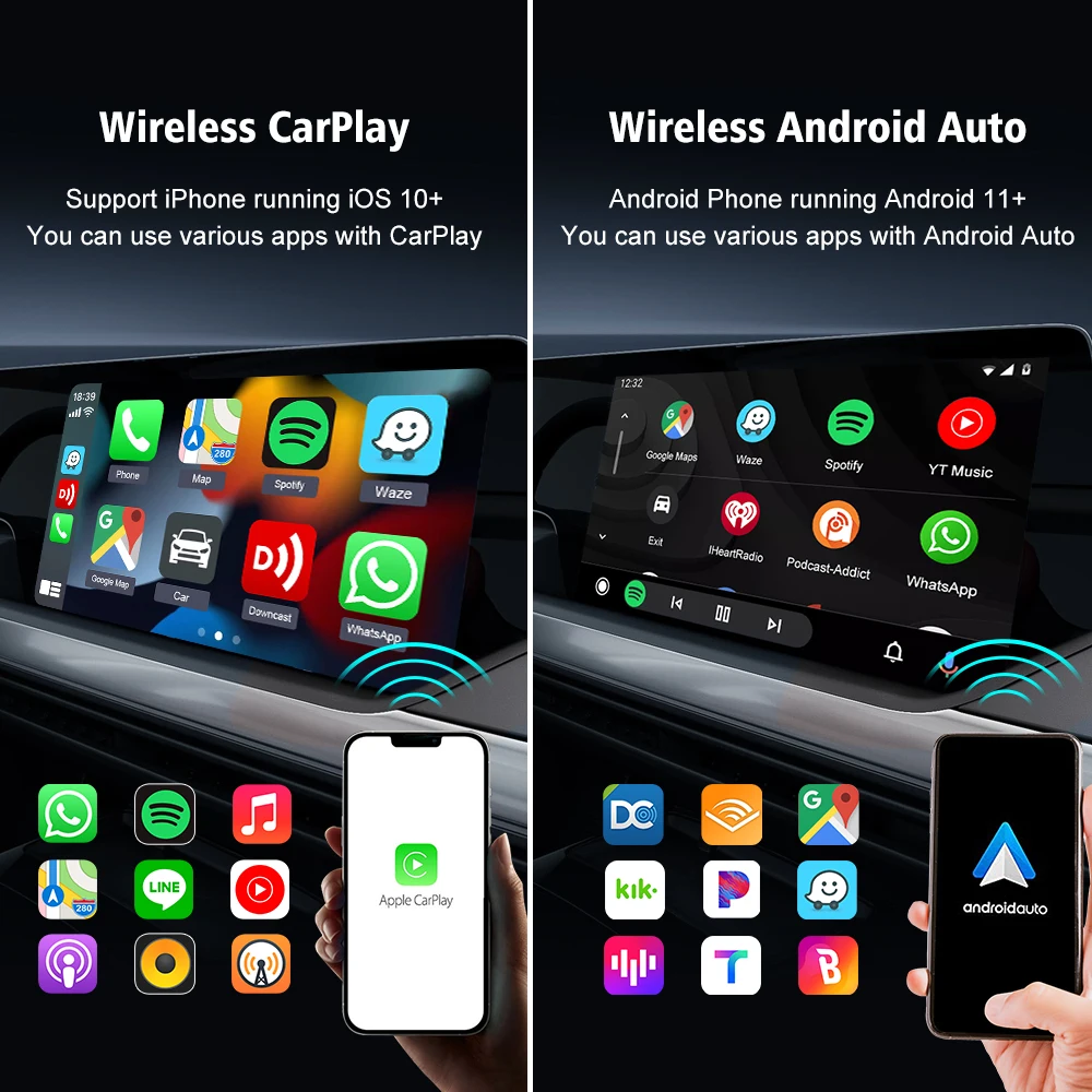 2air CarlinKit 5 0 Wireless CarPlay Wireless Android Auto Box 2 4G 5