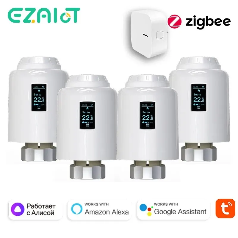 Zigbee Trv Wifi Radiator Thermostat Valve Tuya Smart Life Room