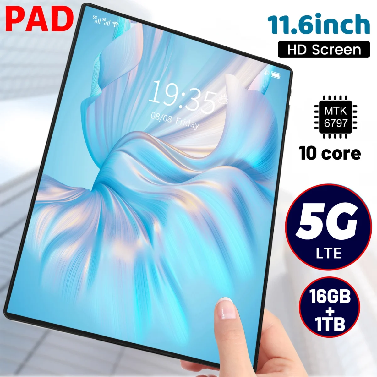  2023 Newest Tablet 11 inch Android 13 Tablets with Keyboard &  mouse, 16GB RAM+256GB ROM+1TB Expand, 2 in 1 Tablet, Octa-Core, 2k  2000x1200 FHD Display, 8600mAh, 13MP+5MP, 5G/2.4G Wi-Fi, Bluetooth-Blue 
