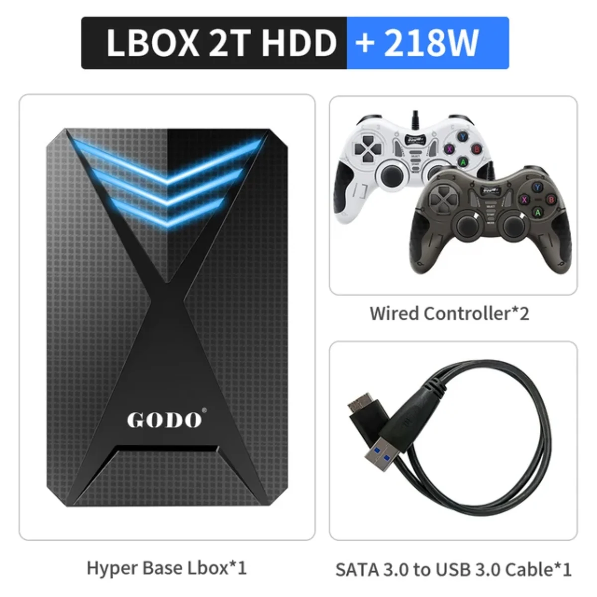 Hyper Base Lbox Game Hard Drive With 4200+ Games For PS4/Wii/PS3/PS2/GameCube/N64/Wiiu/SS  Launchbox 2TB Gaming HDD For PC/Laptop : Gearbest