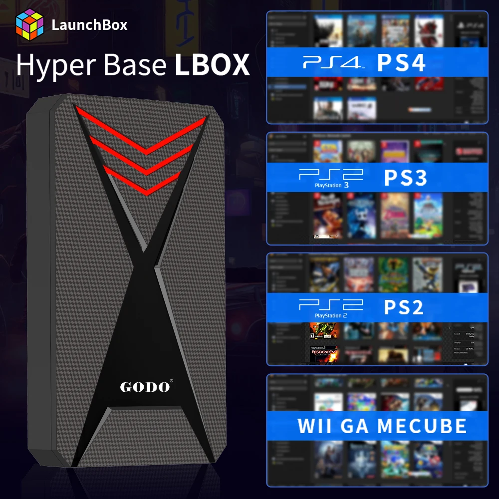 Hyper Base Lbox Game Hard Drive With 4200+ Games For PS4/Wii/PS3/PS2/GameCube/N64/Wiiu/SS  Launchbox 2TB Gaming HDD For PC/Laptop : Gearbest