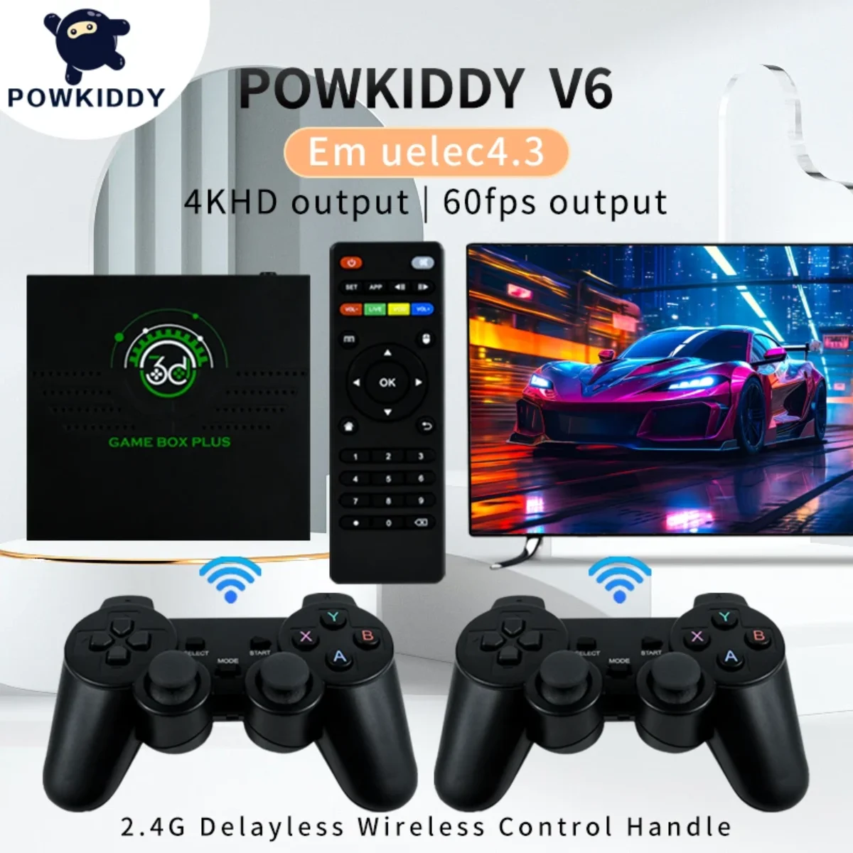 POWKIDDY V6 Retro Video Game Consoles Android Built-in 10000… – Gearbest