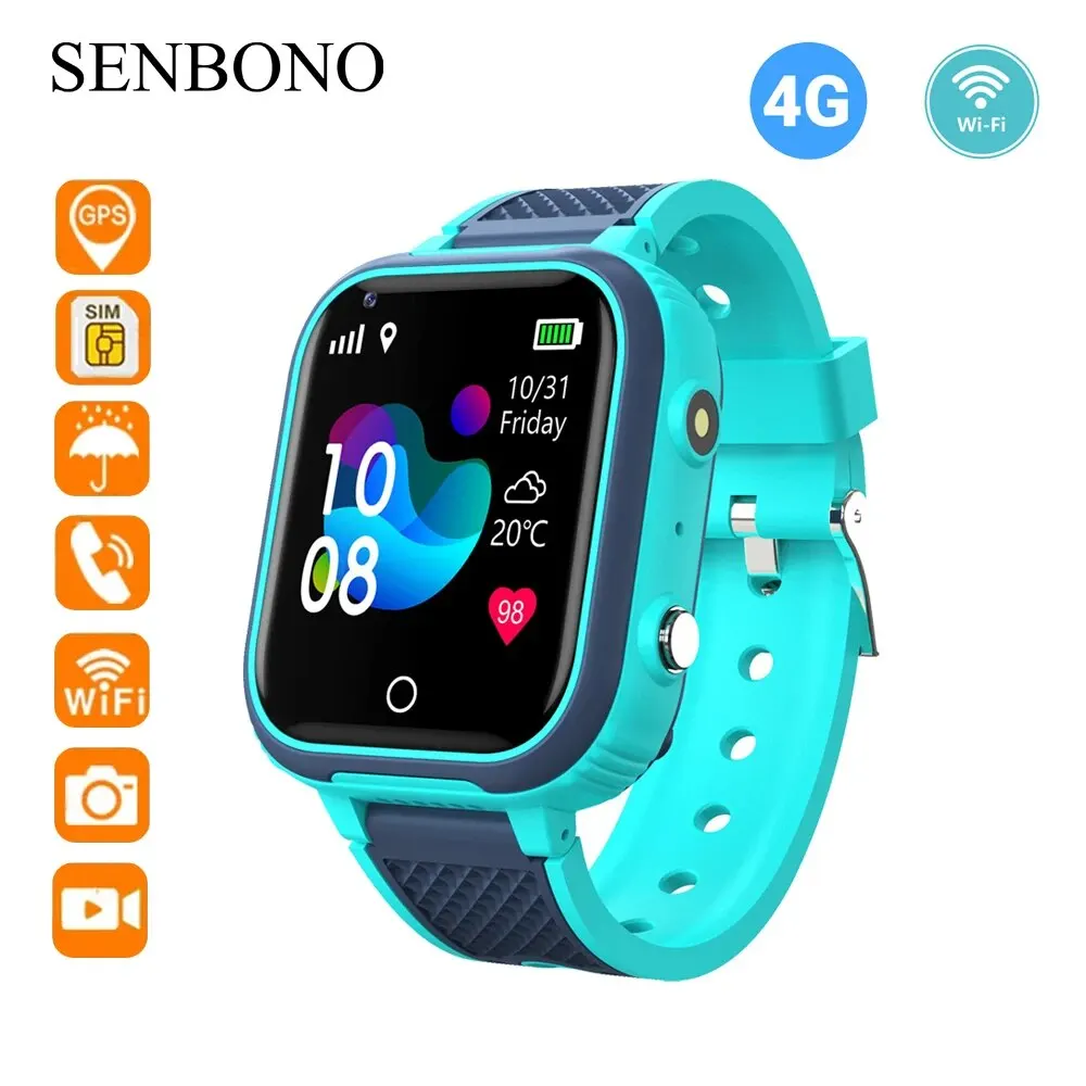 SENBONO Children Smart Watch Kid GPS 4G Wifi LT21 Tracker Waterproof ...