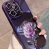Deep purple rose