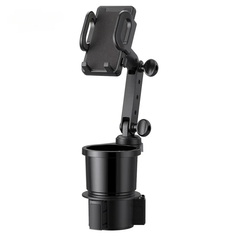 Car Cup Holder Expander with Cell Phone Mount 360 Rotation Cup Holder ...