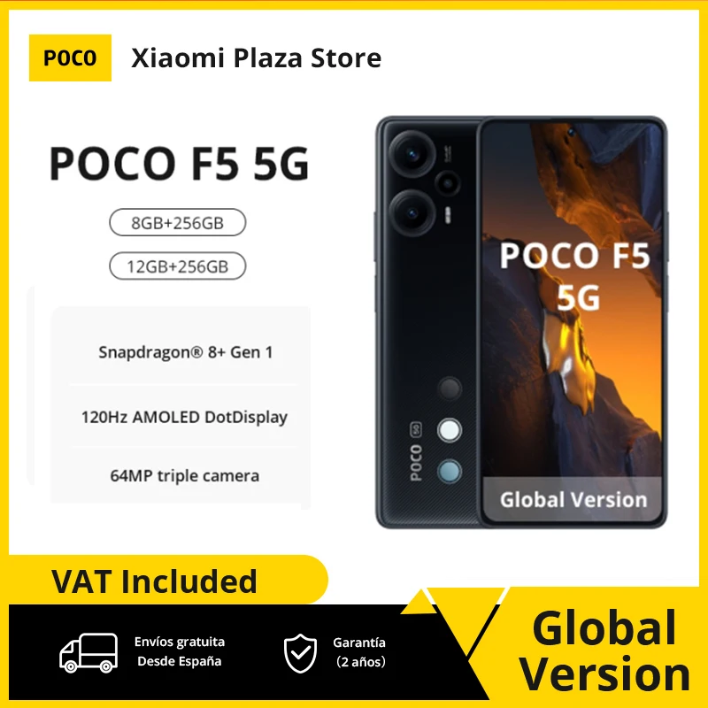 グローバル版 POCO F5 5G NFC スマートフォン Snapdragon 7+ Gen 2 6.67'' AMOLED ディスプレイ 64MP  カメラ 5000mAh バッテリー 67W ターボチャージ : Gearbest