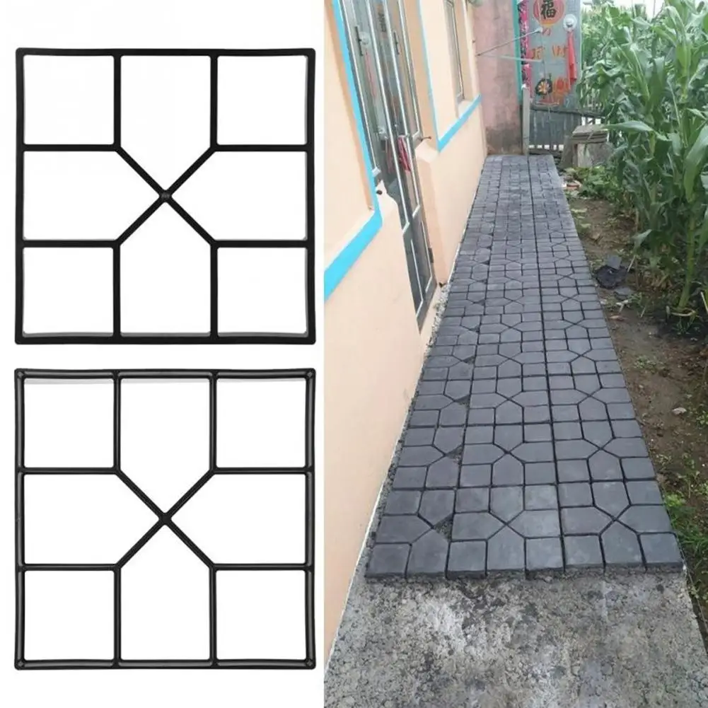 Reusable Garden Path Maker Mold DIY Garden Mold Manually Paving Cement ...