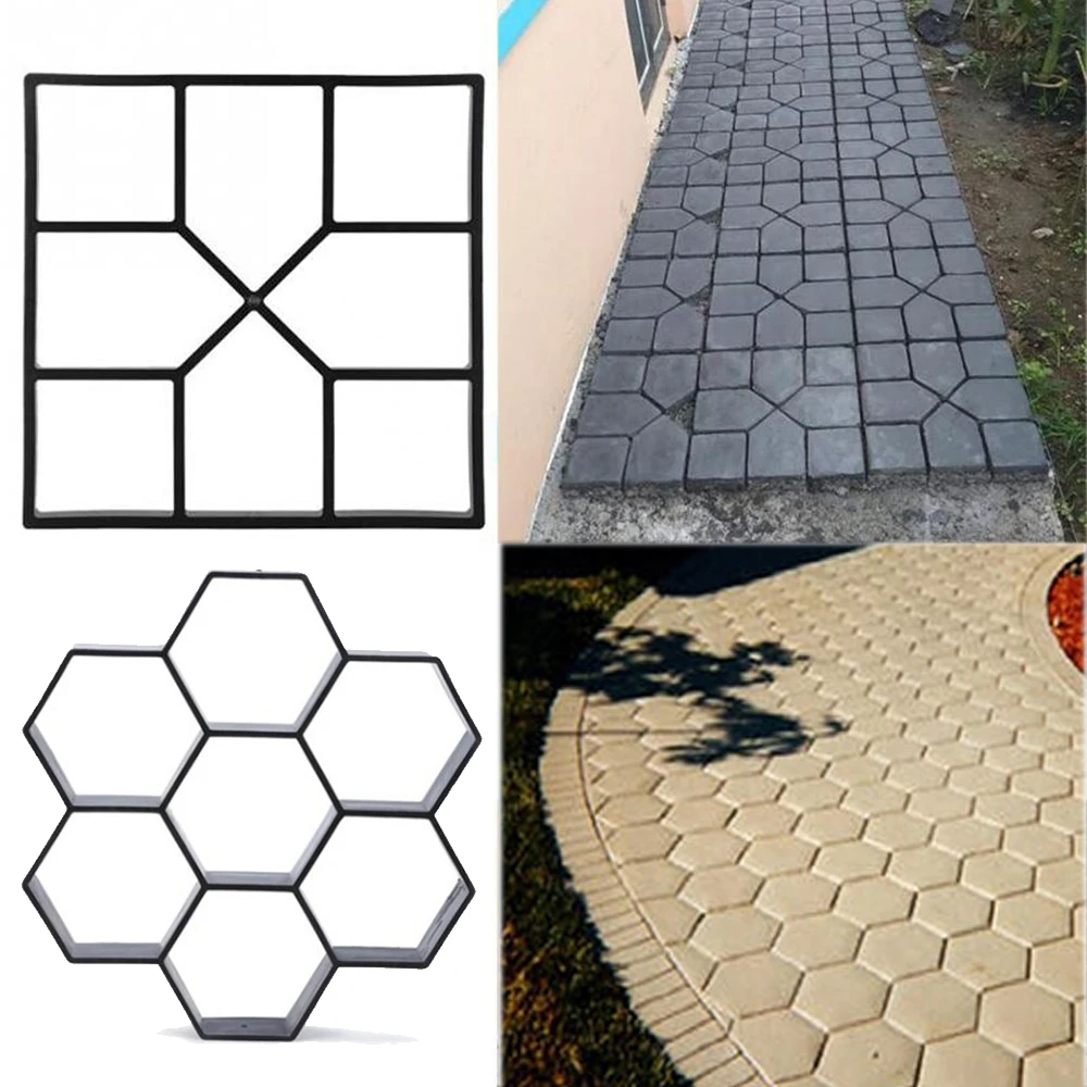 Reusable Garden Path Maker Mold DIY Garden Mold Manually Paving Cement ...