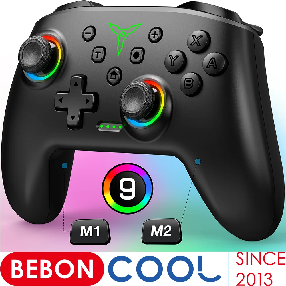 BEBONCOOL Wireless Switch Pro Controller com Joystick Dupla Vibração  Compatível com Switch OLED/Lite Switch Remote Gamepad : Gearbest