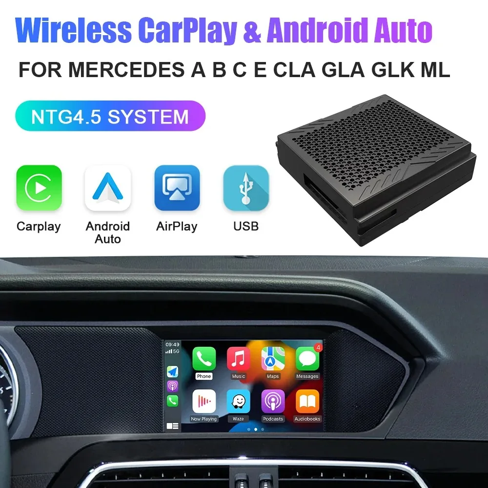 ワイヤレス Carplay メルセデスベンツ ABCE CLA GLA GLK ML スプリンター NTG4.5 ベッカーモジュール Android  Auto ナビゲーションに最適 : Gearbest