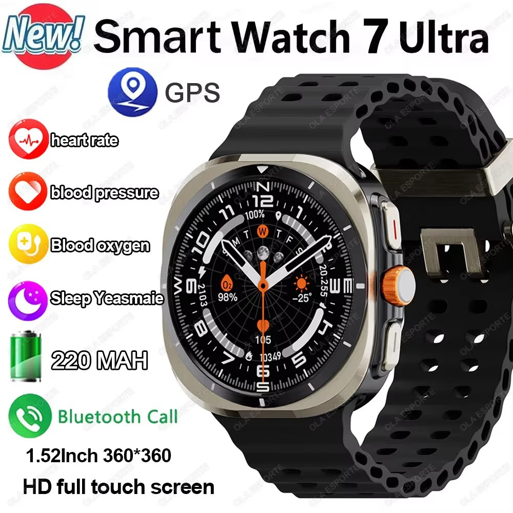 For Samsung Galaxy Watch 7 Ultra Smart Watch BT Call Sport Waterproof